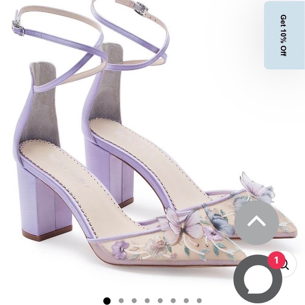 Bella Belle Eliza lavender shoes